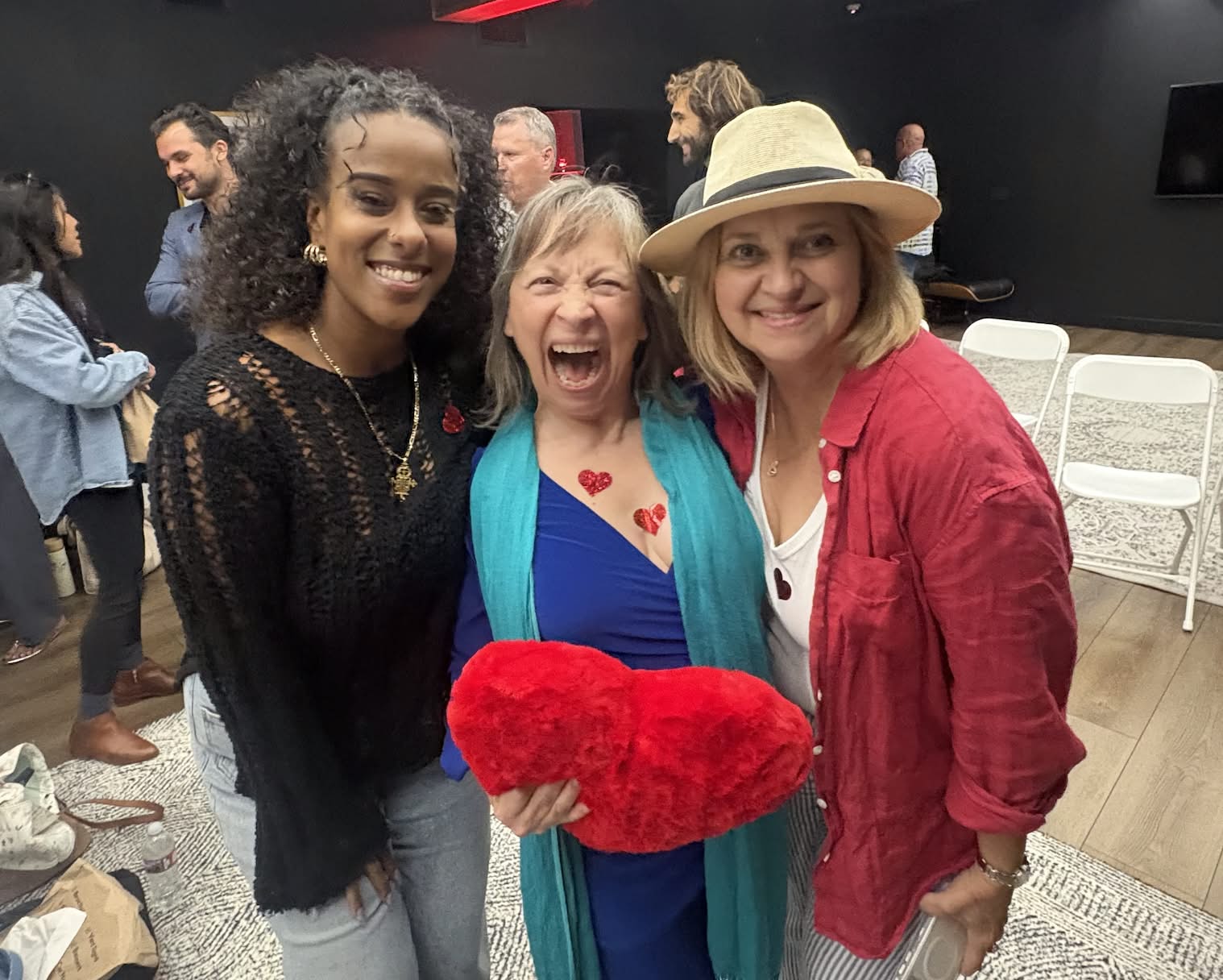 Shannon C. Rose with guests at a Radiant Living Media gathering